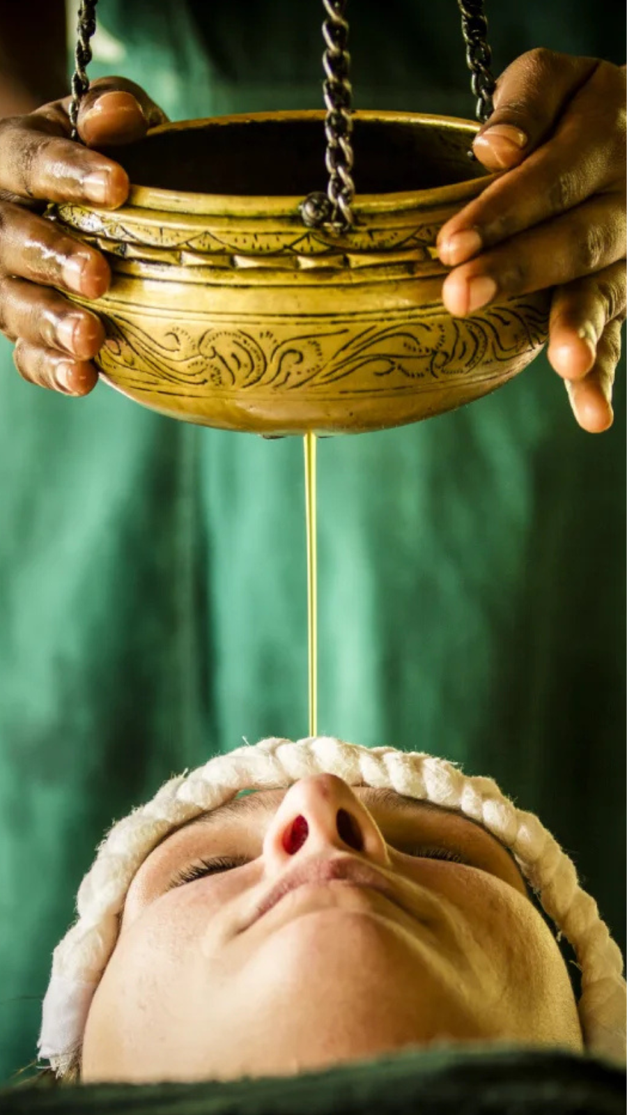 Ayurveda therapy session